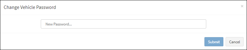 Change Vehicle Password Dialog Box Change Vehicle Password Dialog Box