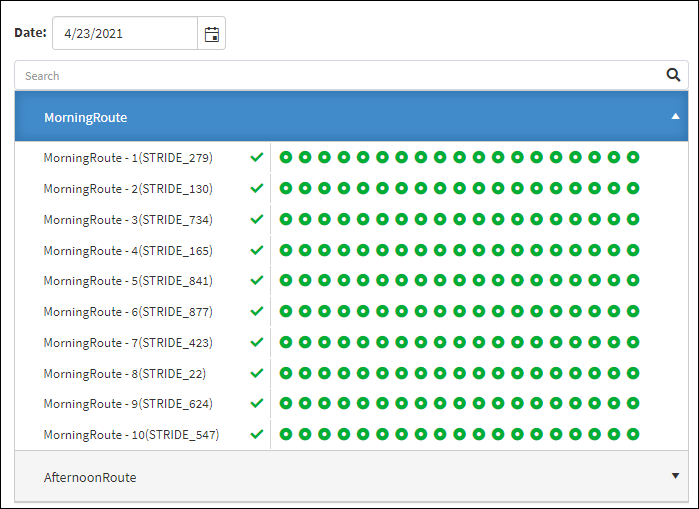 Typical Route Summary Typical Route Summary