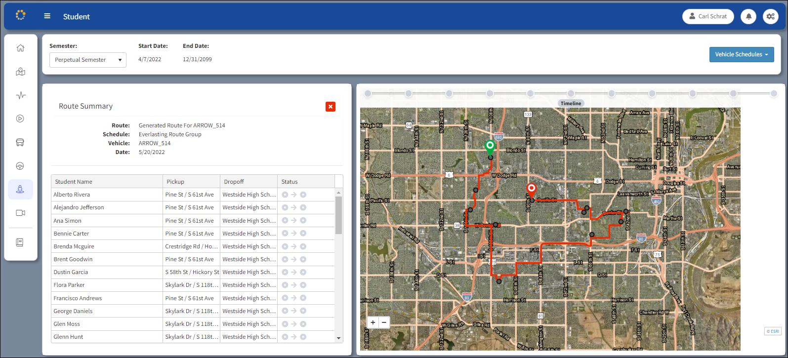 Student Initial Window Student Initial Window