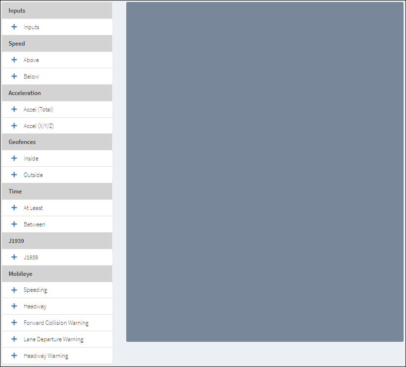 Data Search Initial View