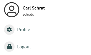 Profile and Logout Profile and Logout